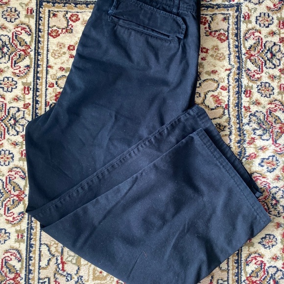 Zara Black Cargo Pants with Zipper Wide Legs Side and Back Pockets Size 14 - Picture 3 of 6